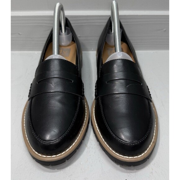 DV Dolce Vita Catalina Black Faux Leather Loafer Shoes Women’s 8.5‎ New - Picture 2 of 7